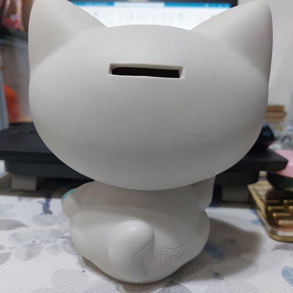 Rare Super Cute Adorable Maneki Neko Japanese Mani The Lucky Cat Piggy Bank - Picture 7 of 16